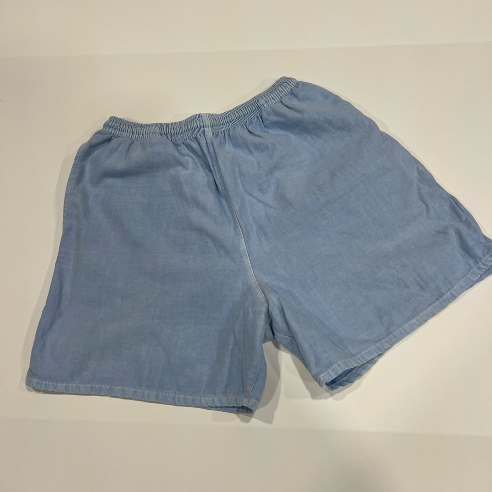 Vintage High Waist Light Blue Women's Shorts